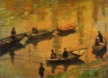 Anglers auf der Seine bei Poissy Claude Monet
